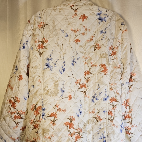 Chico's Sz 3 XL Floral Zip Jacket - Picture 4 of 7
